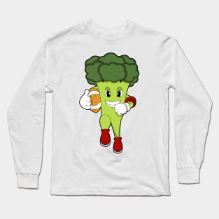 Broccoli at Football Sports Long Sleeve T-Shirt